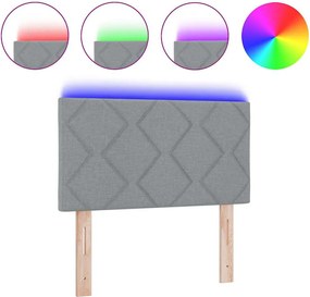 vidaXL Κεφαλάρι Ανοιχτό γκρι 80 cm ύφασμα