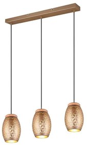 Φωτιστικό Οροφής - Ράγα Bidar R31573065 3xE27 71x150cm Coffee RL Lighting