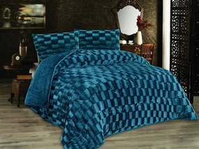 Κουβερτοπάπλωμα Fleece Μονό 160x220εκ. 1940 Petrol DimCol