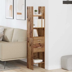 vidaXL Βιβλιοθήκη 2 επιπέδων 40 x 35 x 180 εκ. Επεξεργασμένο Ξύλο
