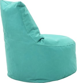 Πουφ πολυθρόνα Norm PRO pakoworld υφασμάτινο αδιάβροχο πετρόλ