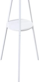 Καλόγερος Denner pakoworld μέταλλο σε λευκή απόχρωση 48.5x48.5x180εκ