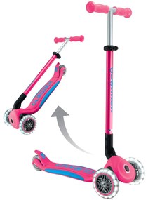 Globber Scooter Elite Lights V2 Fuchsia