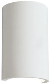 Φωτιστικό Τοίχου-Απλίκα Cylinder Ceramic 4097000 White Viokef Plaster