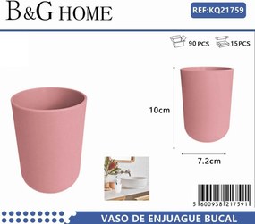 Θήκες οδοντόβουρτσας πλαστικές σε σετ 5Χ - Pink - 21759