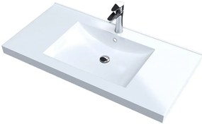 Νιπτήρας Sanitec Alba-Leuko-Μήκος 90 εκ.