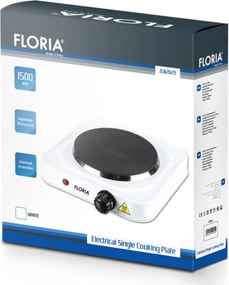 SINGLE HOTPLATE (WHITE) 17.5CM ZLN2829