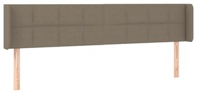 vidaXL Κεφαλάρι με Πτερύγια Taupe 163x16x78/88 εκ. Υφασμάτινο