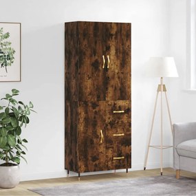vidaXL Ντουλάπι Καπνιστή Δρυς 69,5x34x180 εκ. από Επεξεργασμένο Ξύλο