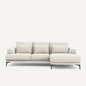 Γωνιακός καναπές δεξίος από βελούδινο chenille, Marsile