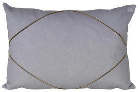 Artekko Pillow Μαξιλάρι με Φερμουάρ Ύφασμα Γκρι (35x50x12)cm