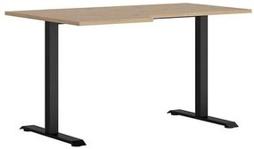 Τραπέζι γραφείου Boston CU131, 76x140x90cm, 31 kg, Μαύρο, Artisan βελανιδιά | Epipla1.gr