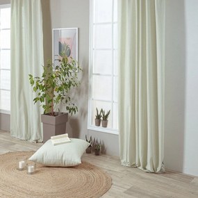 Κουρτίνα Guensa 16 Με Τρέσα Petrol Teoran 140X260 Cotton-Polyester