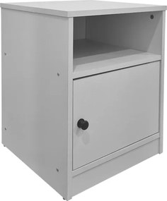 Κομοδίνο Lenea pakoworld λευκό 40x40x50εκ