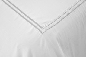 Σετ Παπλωματοθήκη Υπέρδιπλή 220x240 Satin Embroidered Classico 5-White Anna Riska