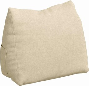 vidaXL Μαξιλάρι Πλάτης Κρεμ 45 x 20 x 35 εκ. ύφασμα