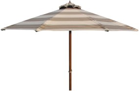 Ομπρέλα Επαγγελματική Fiji 01-00-1237 290gr/m² Φ2m Striped Beige-Brown
