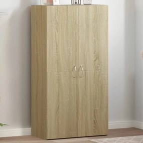 vidaXL Αρχειοθήκη Sonoma Δρυς 60x32x115 εκ. από Επεξεργασμένο Ξύλο