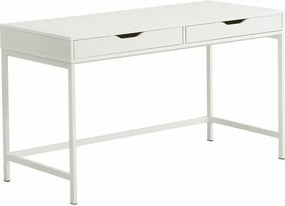 Γραφείο υπολογιστή λευκό Υ76x131.5x60εκ. βάθος
