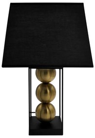 Table Lamp 23139 Fylliana Black - Gold 14x37x54.5 cm 33x33x55 εκ.