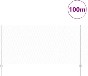 vidaXL Τεντώτο με στήριγμα Ασημί 1,2 x 100 m Ατσάλι