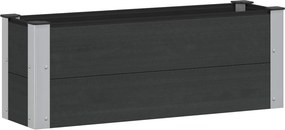 vidaXL Υπερυψωμένη Ζαρντινιέρα Μαύρο 100 x 30 x 36 cm