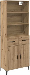 vidaXL Highboard Artisan Oak 69,5 x 34 x 180 εκ. Επεξεργασμένο ξύλο