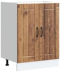 νιπτήρας ντουλάπι βάσης "Lucca" Παλιό ξύλο μηχανουργικό ξύλο