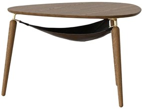 Τραπέζι Σαλονιού Hang Out 5770 Φ80x48,9cm Dark Oak-Brass Umage