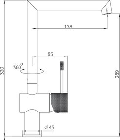 Orabella Siena 20113 Black - Μπαταρία Κουζίνας