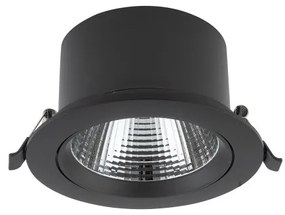 Χωνευτό Φωτιστικό Οροφής Downlight LED 15W Μαύρο-Ασημί 4000Κ Egina 10558 Nowodvorski 10558 Μαύρο-Ασημί