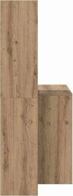 vidaXL Γραφείο Artisan Oak Επεξεργασμένο ξύλο 138,5 x 55 x 143 εκ