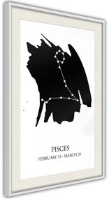 Αφίσα - Zodiac: Pisces I - 30x45 - Μαύρο - Χωρίς πασπαρτού