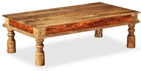 vidaXL Τραπεζάκι Σαλονιού 110x60x38 εκ Ξύλο Ακακίας/Μασίφ Ξύλο Μάνγκο
