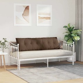 vidaXL Μαξιλάρι Πλάτης Καφέ 160 x 19 x 50 εκ ύφασμα