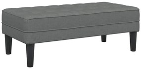 vidaXL Παγκάκι Σκούρο Γκρι 113x57x39 εκ. Υφάσματος