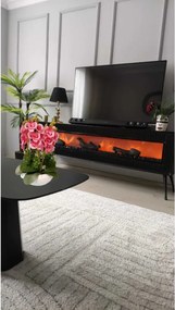 Stewehome Μικρό σετ 6 τεμαχίων λευκή πολυτελής τεχνητή ορχιδέα σε γλάστρα