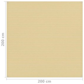 Χαλί Σκηνής Μπεζ 200 x 200 εκ.