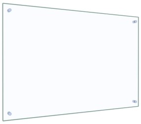 vidaXL Πλάτη Κουζίνας Διαφανής 90 x 60 εκ. από Ψημένο Γυαλί