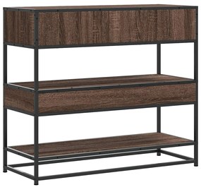 vidaXL Τραπέζι Κονσόλα Καφέ Δρυς 90x35x80 εκ. Επεξεργασμένο Ξύλο