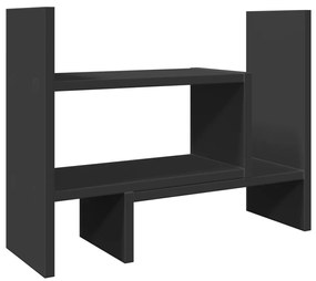 vidaXL Έπιπλο Οργάνωσης Γραφείου Μαύρο 38,5x17x39 εκ. Επεξ. Ξύλο