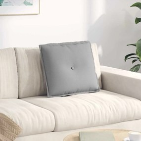 vidaXL Μαξιλάρι Πλάτης Σκίουρος Γκρί 50 x 19 x 45 εκ ύφασμα