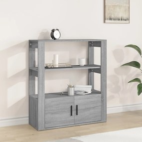vidaXL Ντουλάπι Γκρι Sonoma 80x30x90 εκ. από Επεξεργασμένο Ξύλο