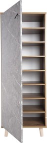 ΠΑΠΟΥΤΣΟΘΗΚΗ-ΝΤΟΥΛΑΠΙ ALVARO HM8954.12 ΜΕΛΑΜΙΝΗ SONAMA-STONE TEXTURE 50Χ38Χ135Yεκ.