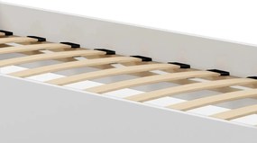 Παιδικό Κρεβάτι Belossi-Ροζ - Λευκό-140 x 70-Με προστατευτικό