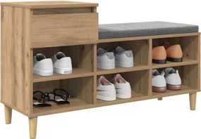 vidaXL Ντουλάπα Παπουτσιών 102 x 36 x 60 εκ. Επεξεργασμένο ξύλο