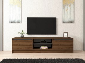 Έπιπλο Τηλεόρασης Καρυδί / Ανθρακί IRULAR 180x40x45