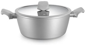 Σετ μαγειρικά σκεύη Royalty Line T010-Silver, 10 τμχ, Επίστρωση μαρμάρου, Επαγωγή, Ασήμι