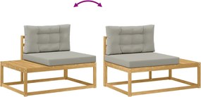 vidaXL Σειρά Καναπέ Εξωτερικού Λευκό 79 x 79 x 37 εκ Πολυεστέρας