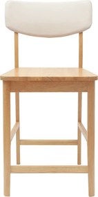 vidaXL Καρέκλες φαγητού 2 pcs Φυσικό 48 x 49 x 95 εκ.